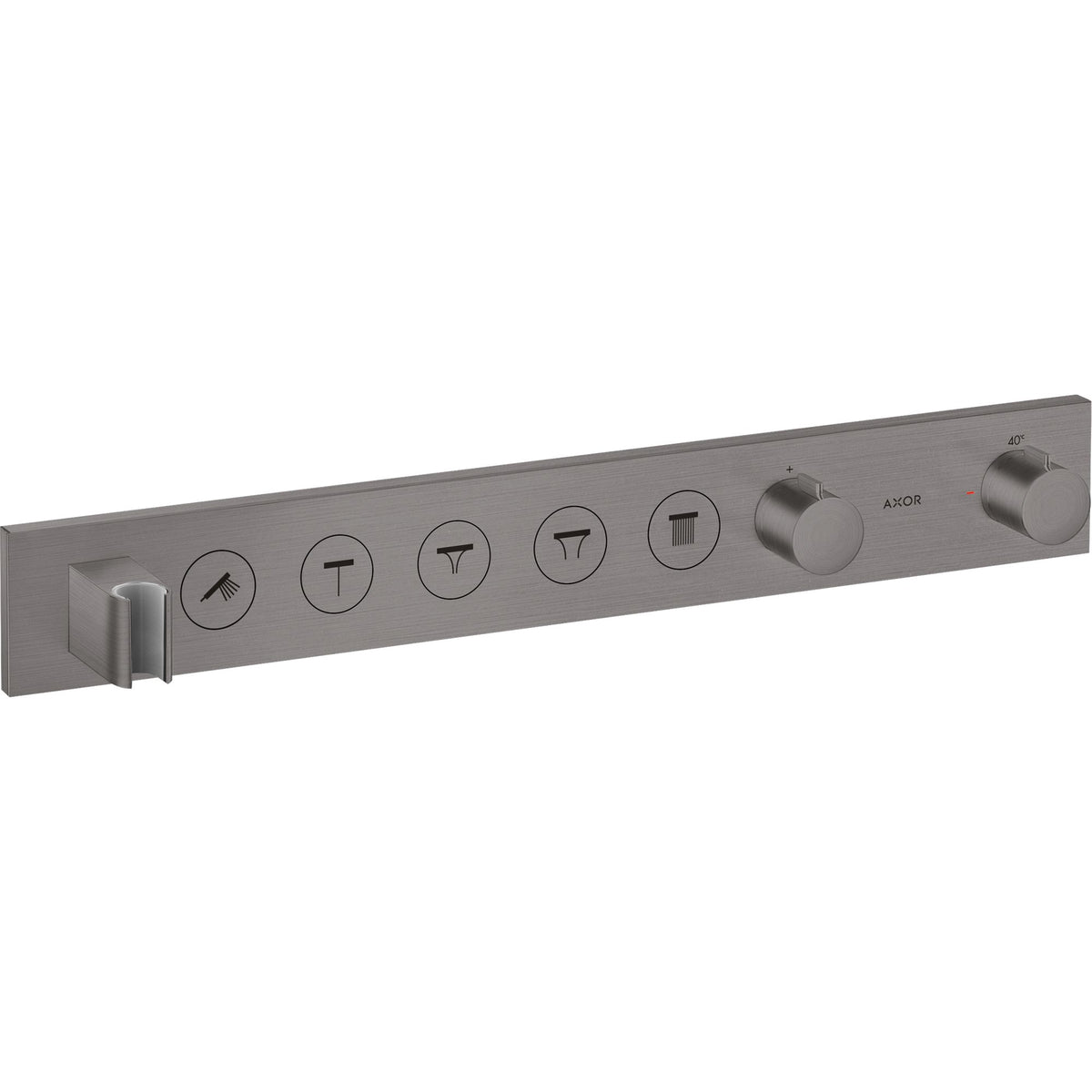 AXOR-ShowerSolutions-Thermostatic-module-Select-670-90-for-concealed-installation-for-5-functions-Brushed-Black-Chrome-18358340