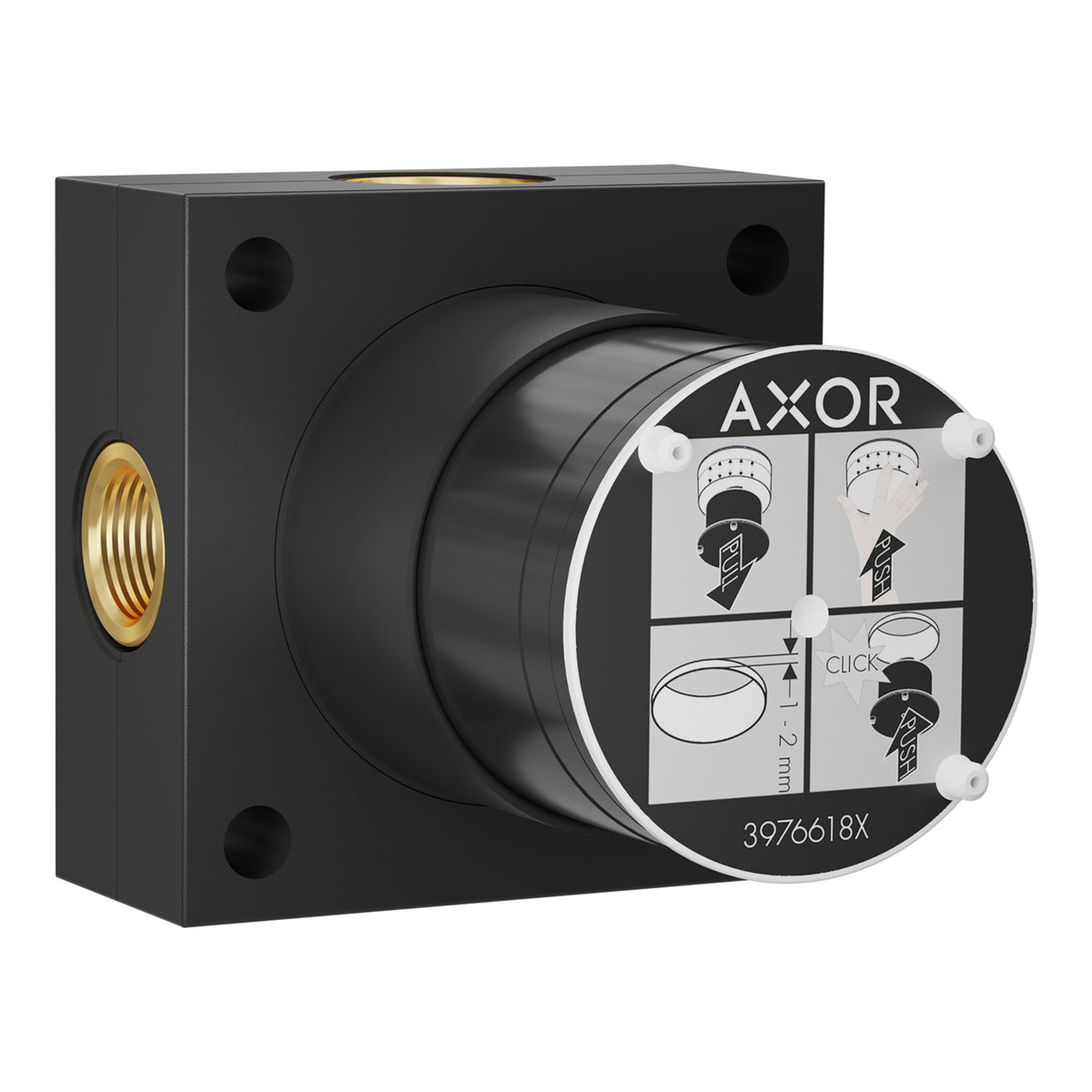 AXOR ShowerSphere Basic set for overhead shower 2jet with ceiling connector 39766180