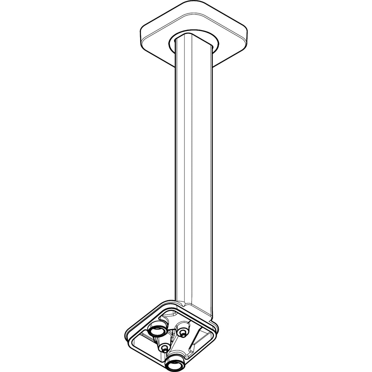 AXOR-ShowerSphere-Ceiling-connector-300-mm-for-overhead-shower-2jet-39768-technical-04
