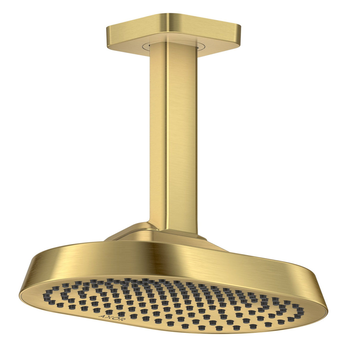AXOR-ShowerSphere-Overhead-shower-250-160-1jet-EcoSmart-with-ceiling-connector-Brushed-Gold-Optic-39764250