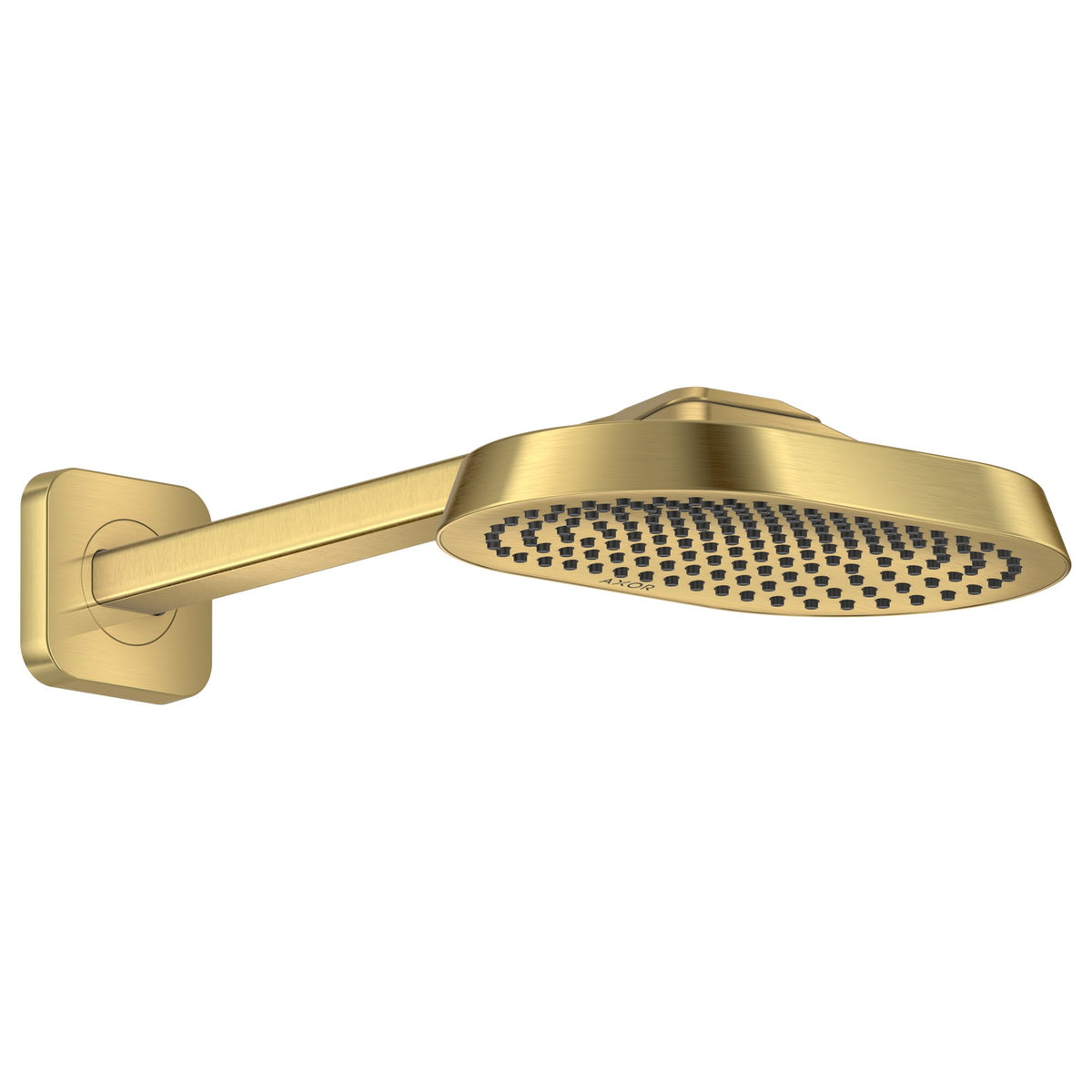 AXOR-ShowerSphere-Overhead-shower-250-160-1jet-EcoSmart-with-shower-arm-Brushed-Gold-Optic-39770250