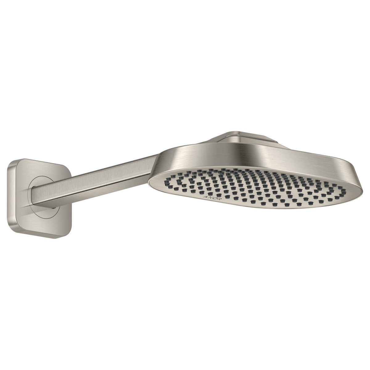 AXOR-ShowerSphere-Overhead-shower-250-160-1jet-EcoSmart-with-shower-arm-Stainless-Steel-Optic-39770800