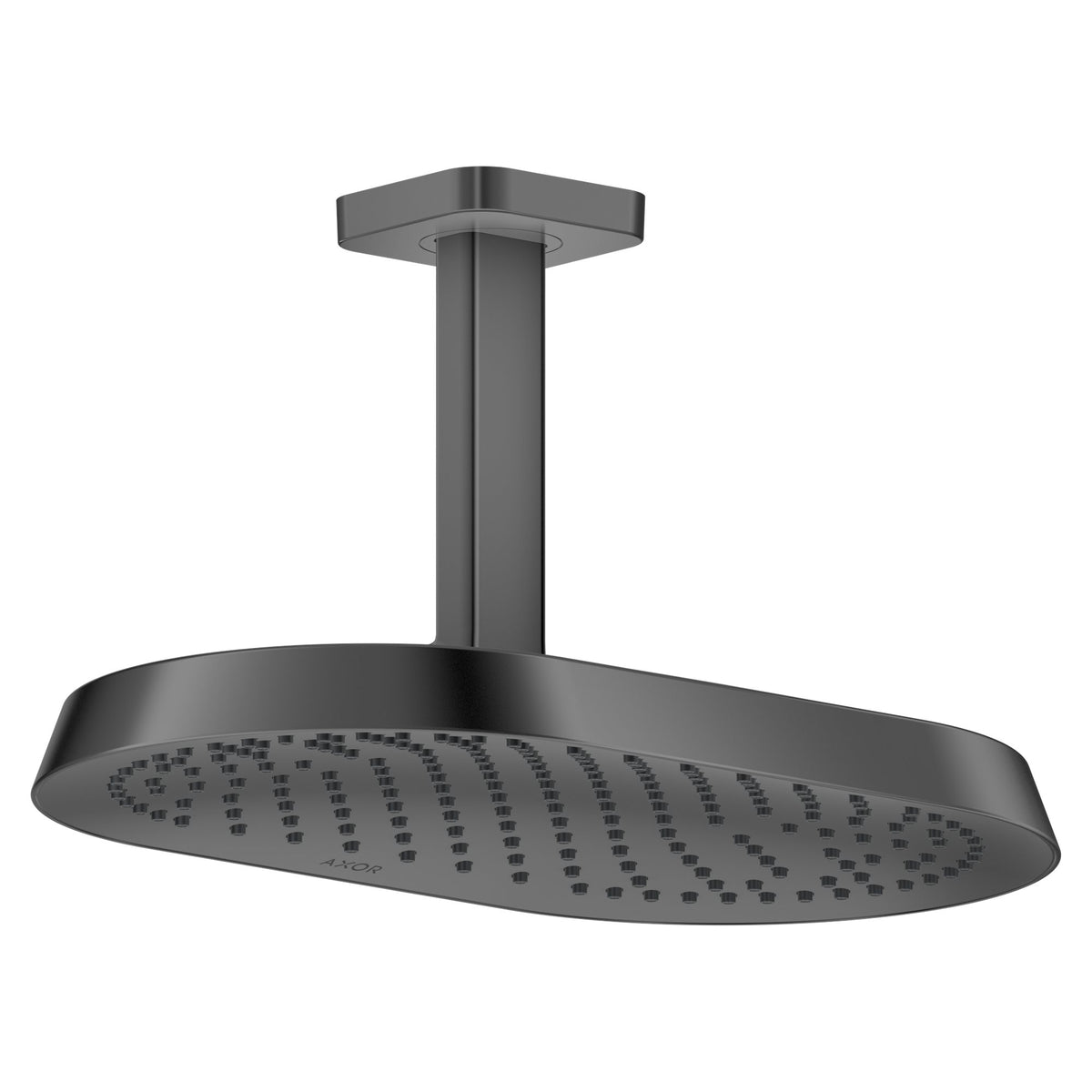 AXOR-ShowerSphere-Overhead-shower-370-220-1jet-EcoSmart-with-ceiling-connector-Polished-Black-Chrome-39761330