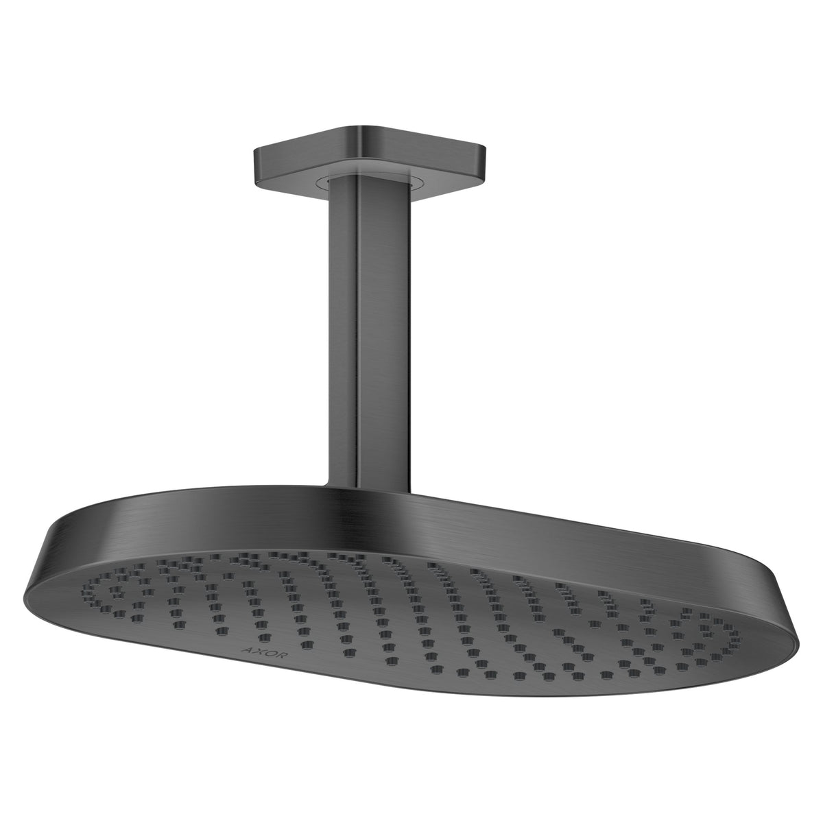 AXOR-ShowerSphere-Overhead-shower-370-220-1jet-with-ceiling-connector-Brushed-Black-Chrome-39760340
