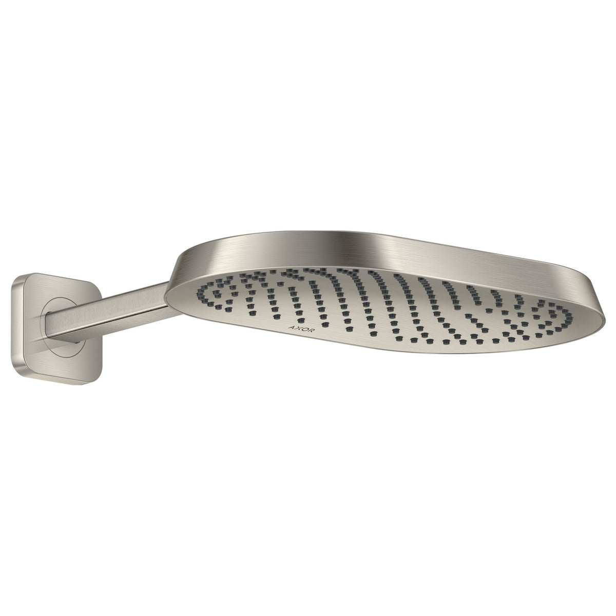 AXOR-ShowerSphere-Overhead-shower-370-220-1jet-with-shower-arm-Stainless-Steel-Optic-39748800