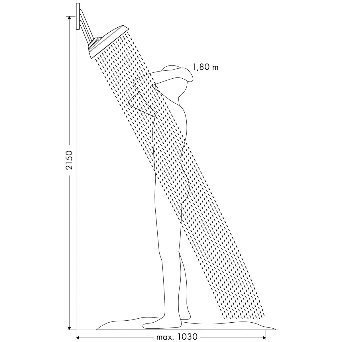 AXOR-ShowerSphere-Overhead-shower-370-220-2jet-EcoSmart-with-adjustable-shower-arm-39746-technical-04