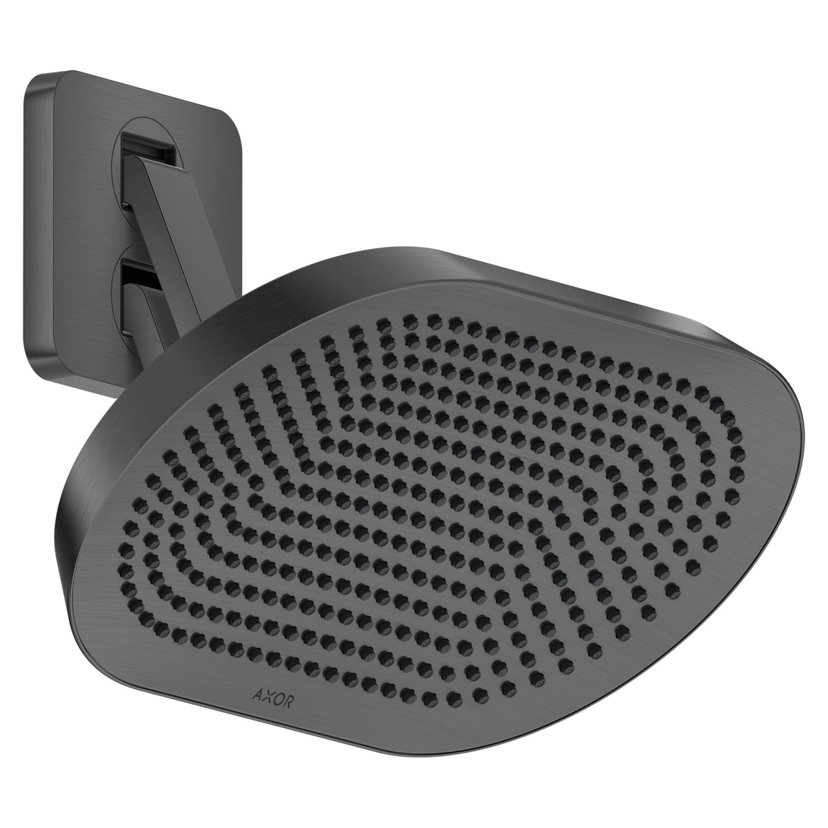 AXOR-ShowerSphere-Overhead-shower-370-220-2jet-EcoSmart-with-adjustable-shower-arm-Brushed-Black-Chrome-39746340