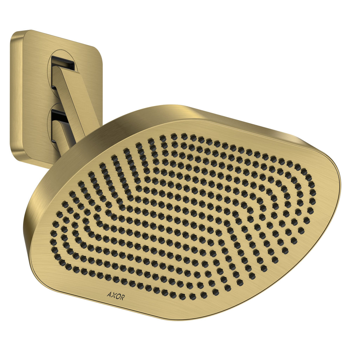 AXOR-ShowerSphere-Overhead-shower-370-220-2jet-EcoSmart-with-adjustable-shower-arm-Brushed-Brass-39746950