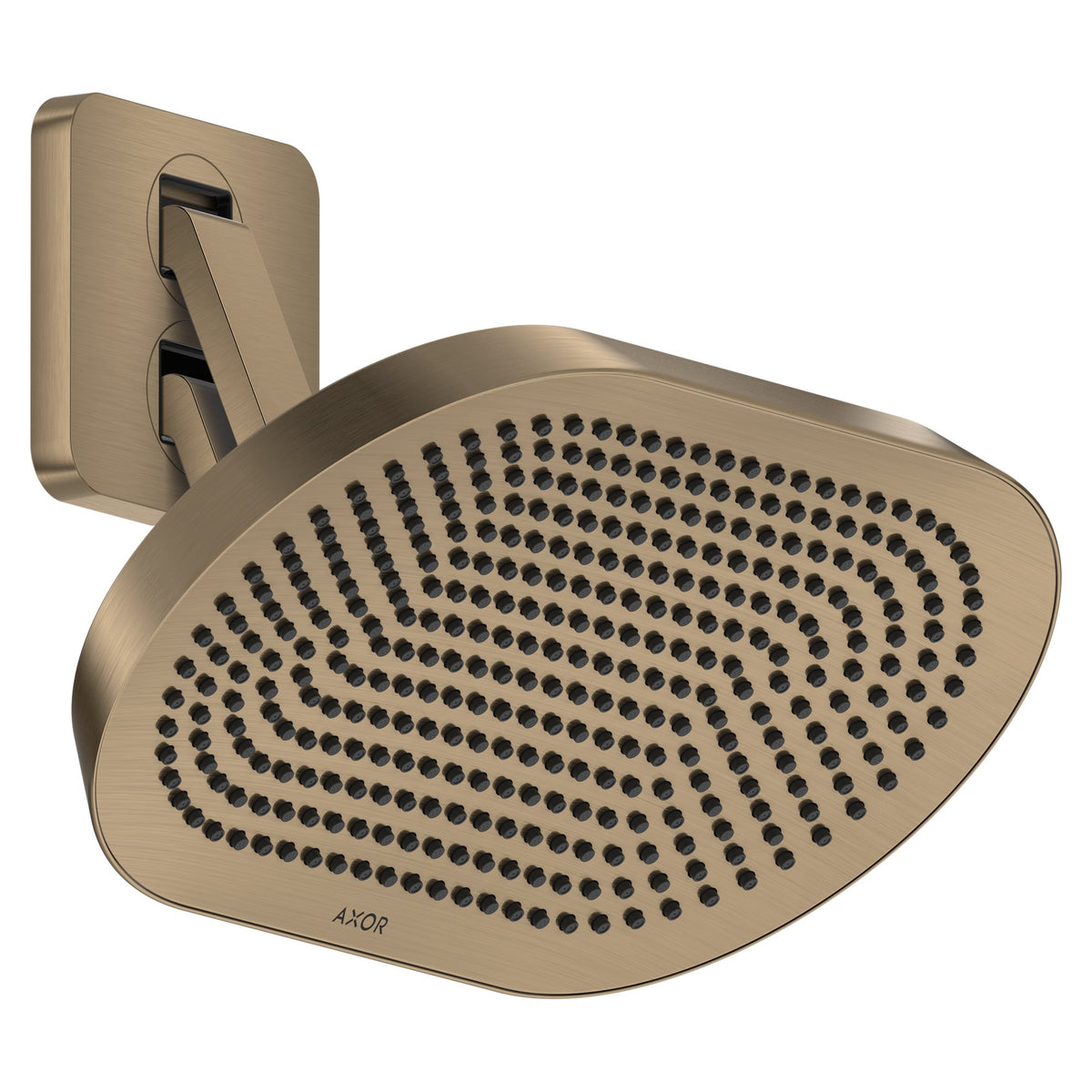 AXOR-ShowerSphere-Overhead-shower-370-220-2jet-EcoSmart-with-adjustable-shower-arm-Brushed-Bronze-39746140