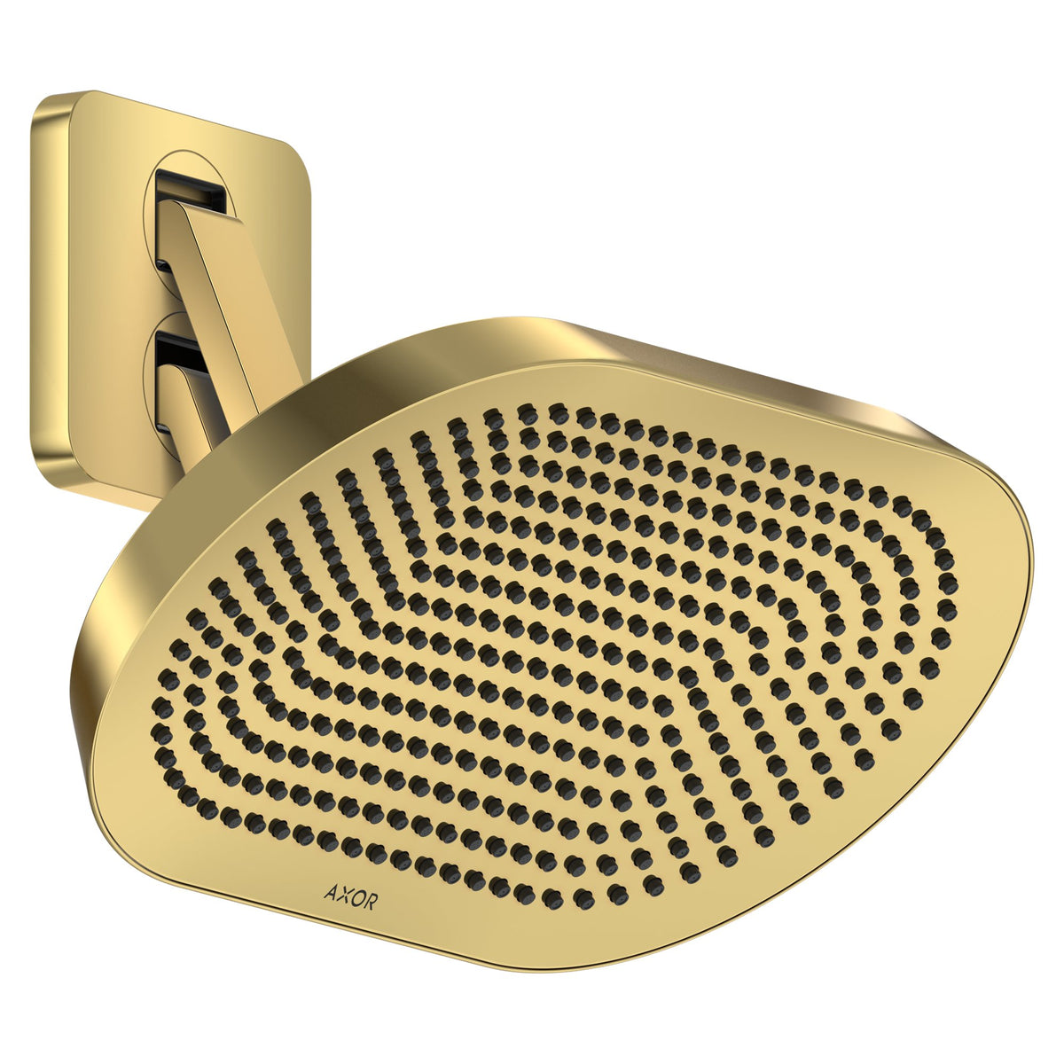 AXOR-ShowerSphere-Overhead-shower-370-220-2jet-EcoSmart-with-adjustable-shower-arm-Polished-Gold-Optic-39746990