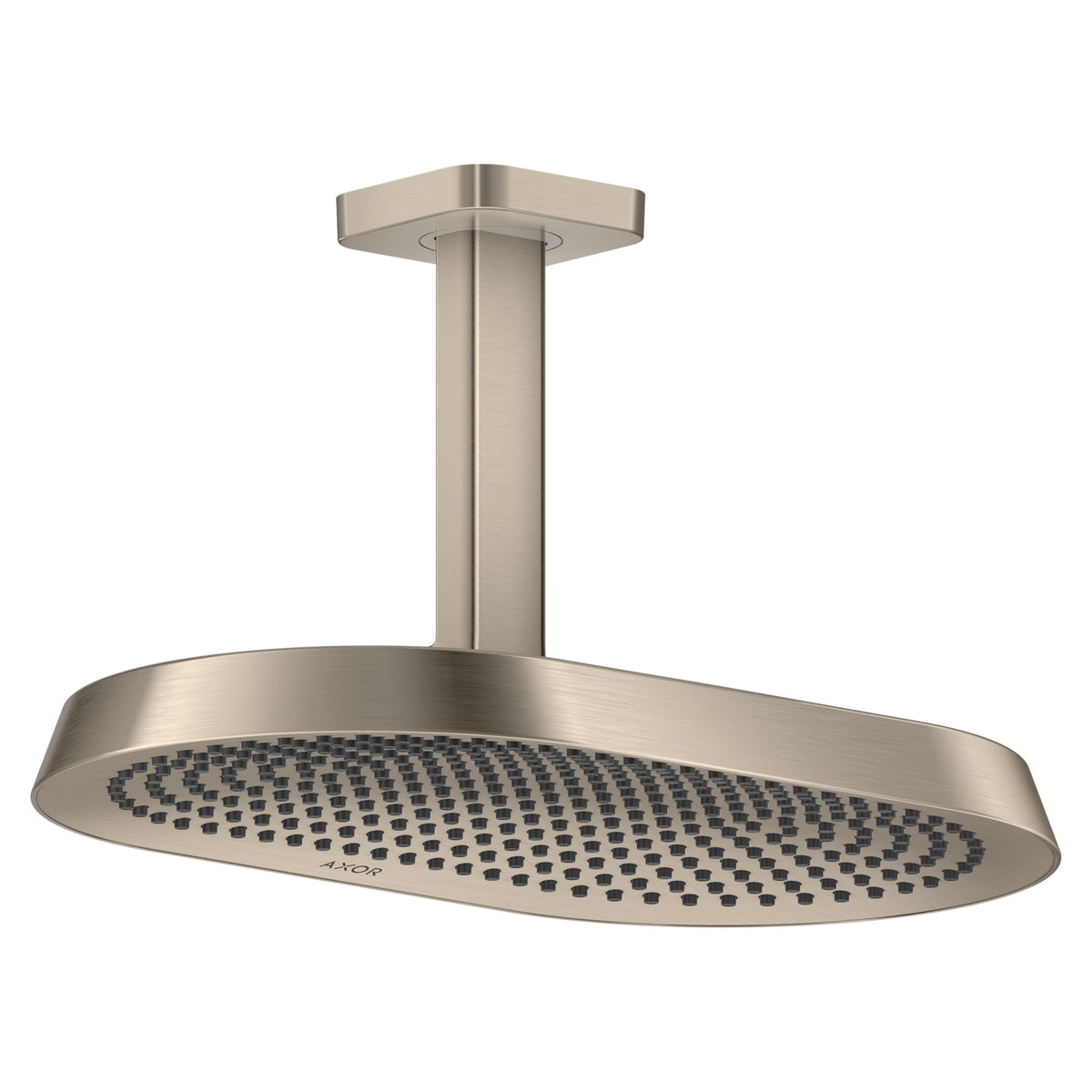 AXOR-ShowerSphere-Overhead-shower-370-220-2jet-EcoSmart-with-ceiling-connector-Brushed-Nickel-39758820