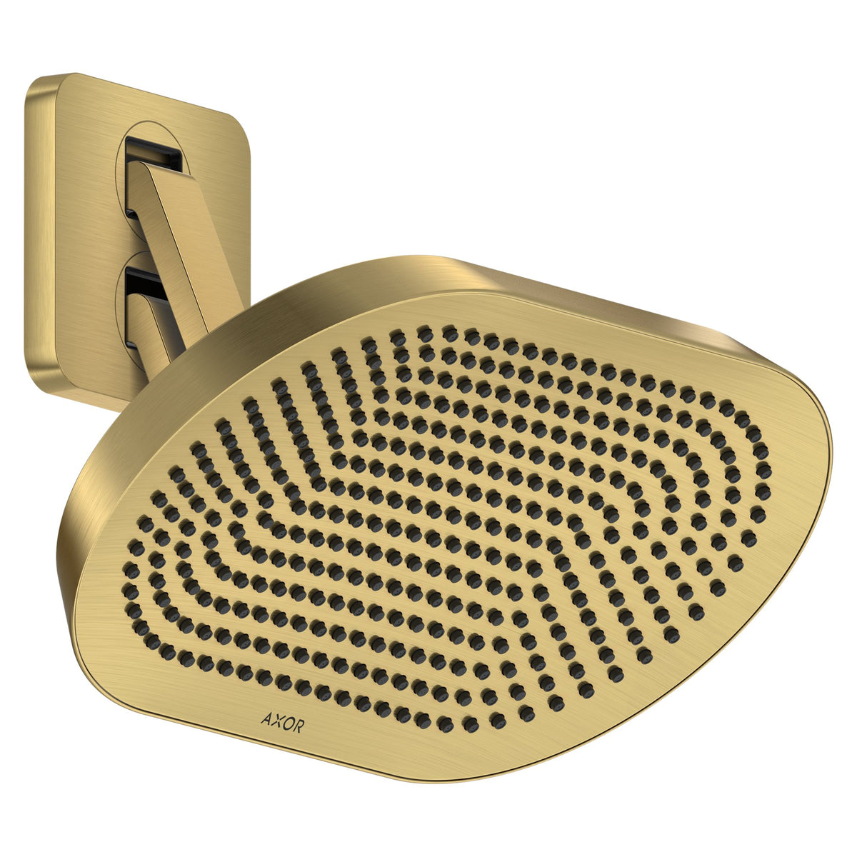 AXOR-ShowerSphere-Overhead-shower-370-220-2jet-with-adjustable-shower-arm-Brushed-Gold-Optic-39745250