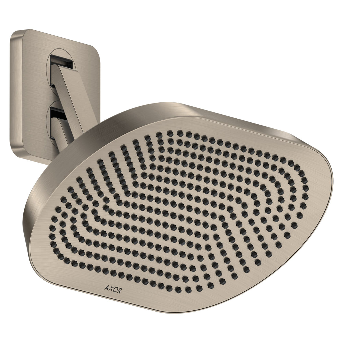 AXOR-ShowerSphere-Overhead-shower-370-220-2jet-with-adjustable-shower-arm-Brushed-Nickel-39745820