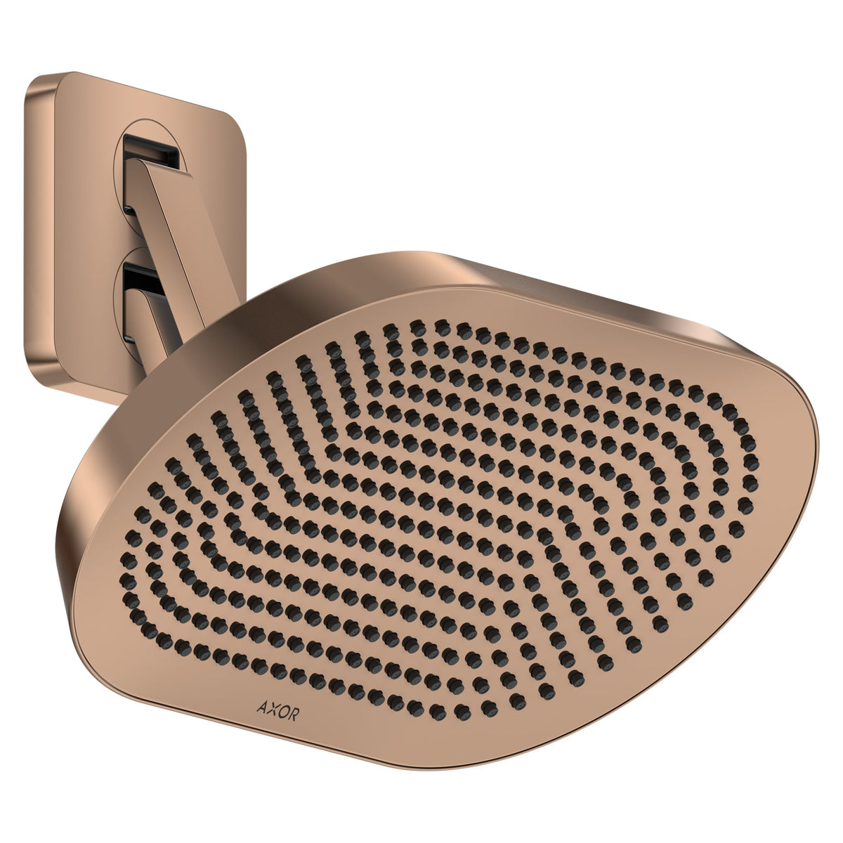 AXOR-ShowerSphere-Overhead-shower-370-220-2jet-with-adjustable-shower-arm-Polished-Red-Gold-39745300