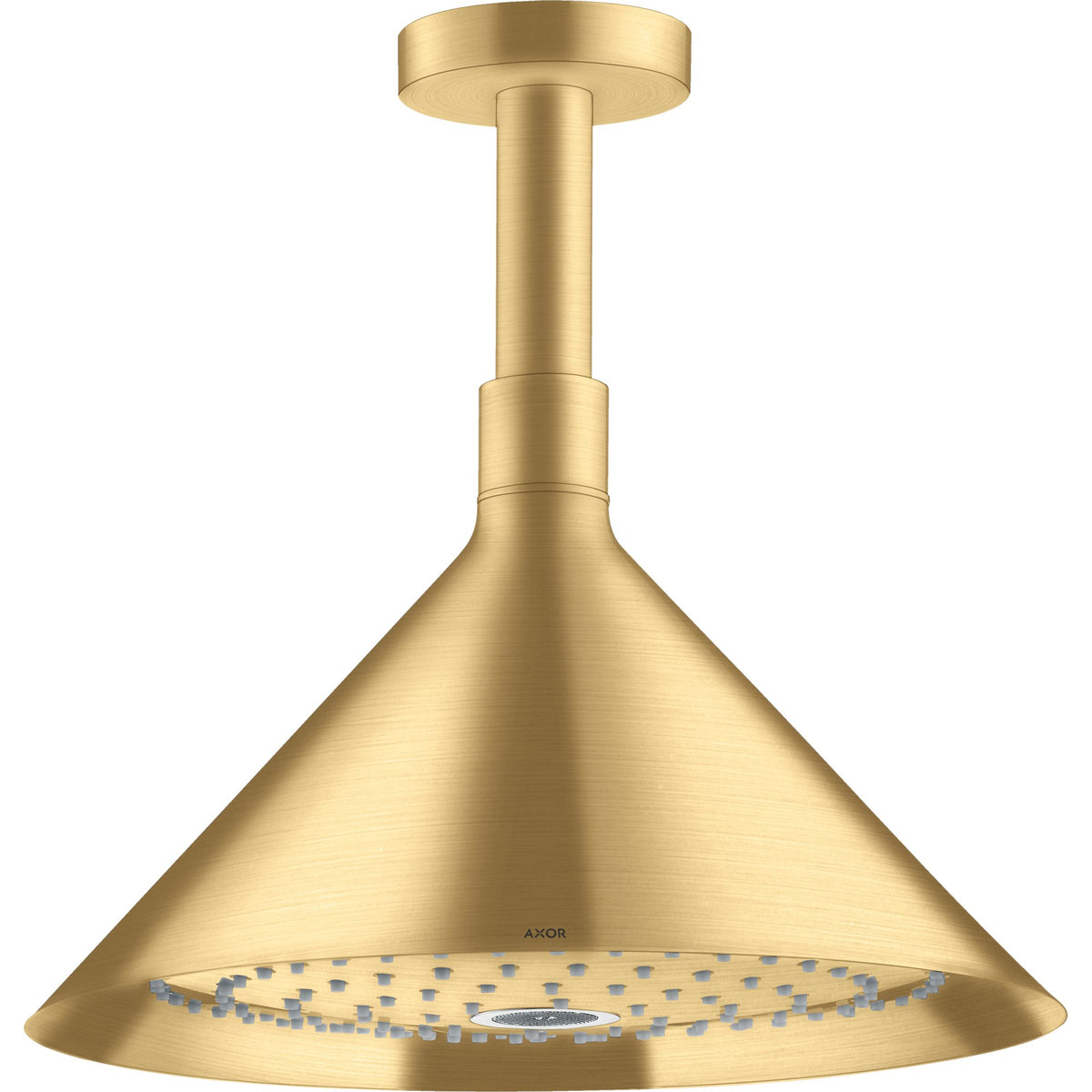 AXOR-Showers-Front-Overhead-shower-240-2jet-with-ceiling-connector-Brushed-Gold-Optic-26022250
