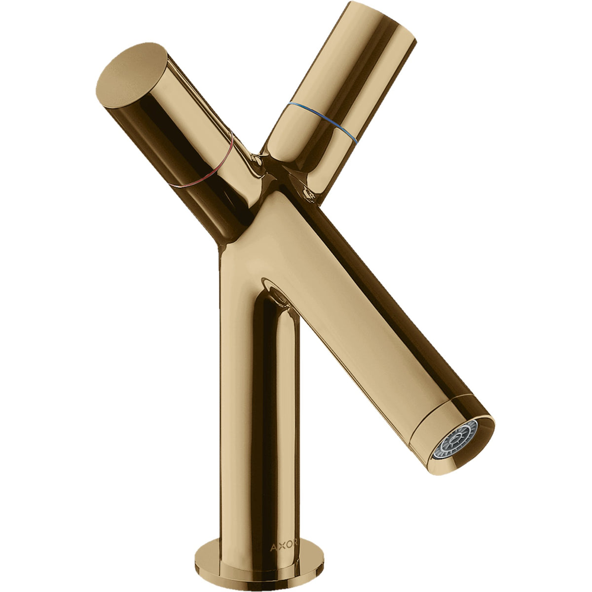 AXOR-Starck-2-handle-basin-mixer-80-with-pop-up-waste-set-Polished-Bronze-10030130