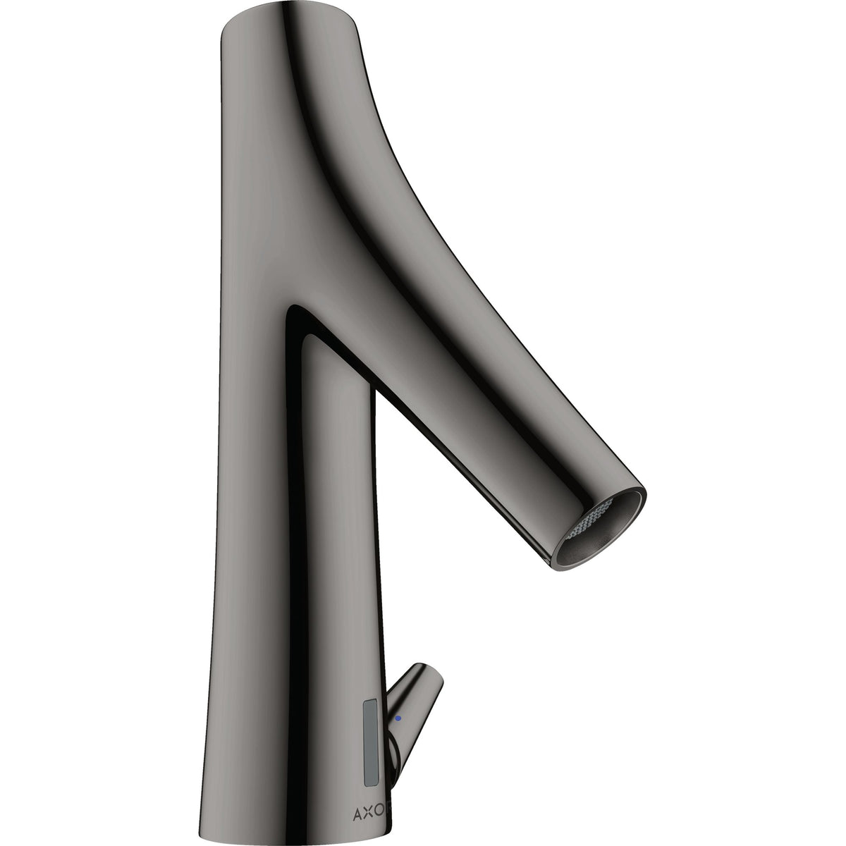 AXOR-Starck-Organic-Electronic-basin-mixer-with-temperature-control-battery-operated-Polished-Black-Chrome-12171330