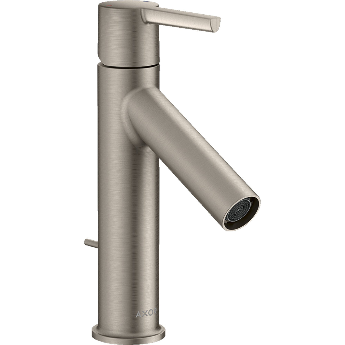 AXOR-Starck-Single-lever-basin-mixer-100-with-lever-handle-and-pop-up-waste-set-Stainless-Steel-Optic-10001800