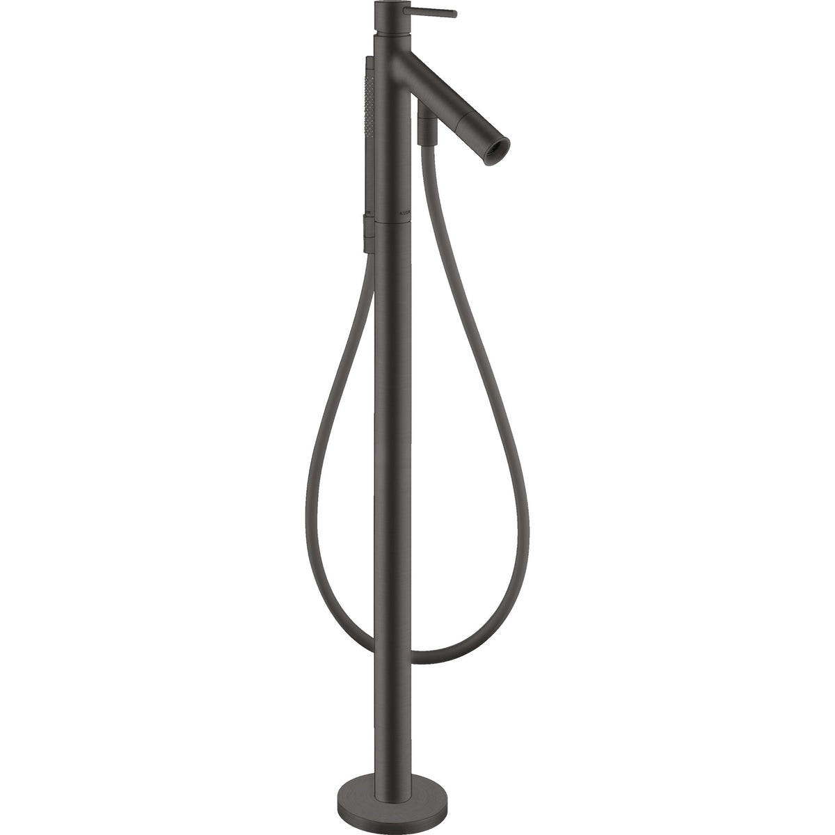 AXOR-Starck-Single-lever-bath-mixer-floor-standing-with-pin-handle-Brushed-Black-Chrome-10456340