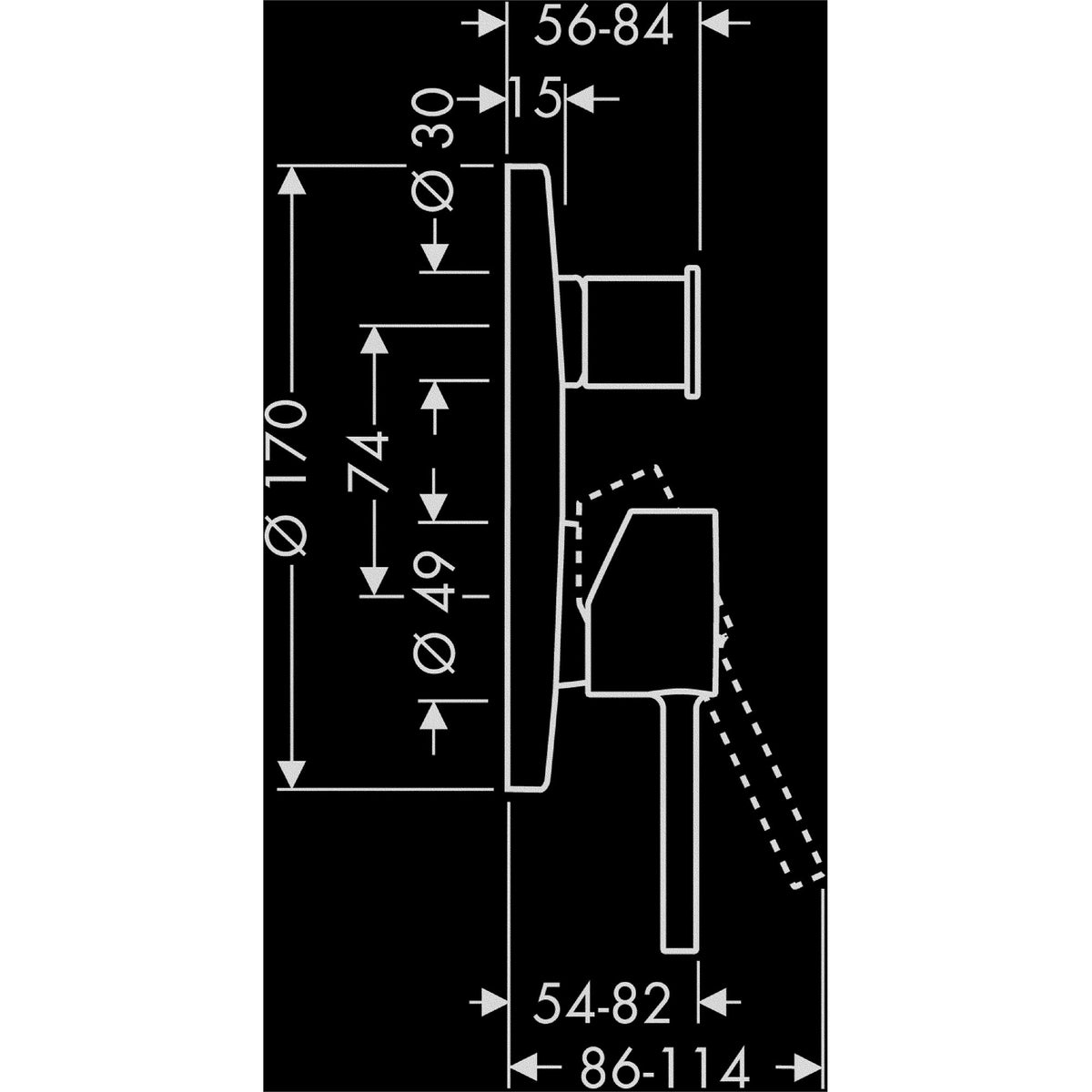 AXOR-Starck-Single-lever-bath-mixer-for-concealed-installation-with-pin-handle-and-integrated-security-combination-according-to-EN1717-10418-technical-02