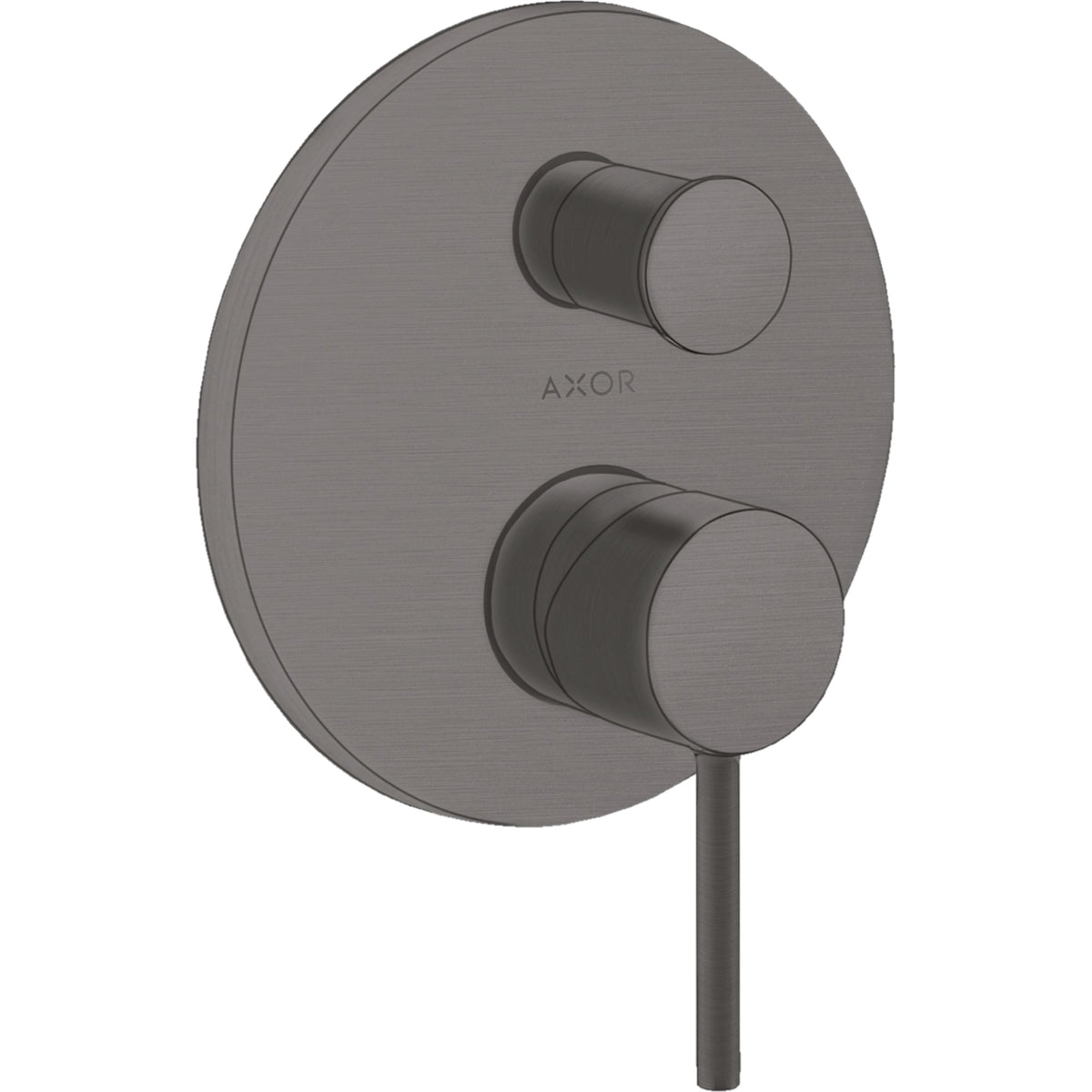 AXOR-Starck-Single-lever-bath-mixer-for-concealed-installation-with-pin-handle-and-integrated-security-combination-according-to-EN1717-Brushed-Black-Chrome-10418340