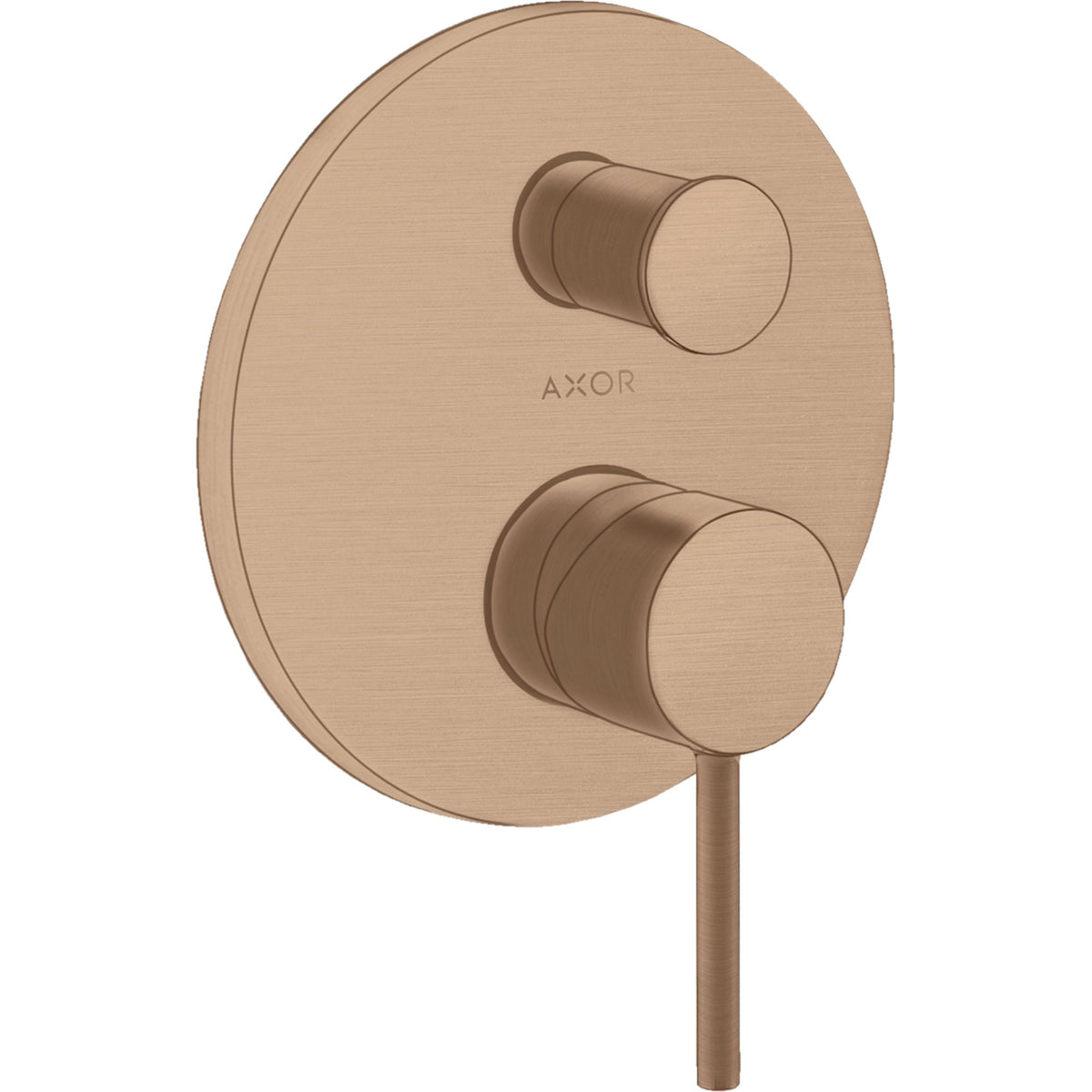 AXOR-Starck-Single-lever-bath-mixer-for-concealed-installation-with-pin-handle-and-integrated-security-combination-according-to-EN1717-Brushed-Red-Gold-10418310