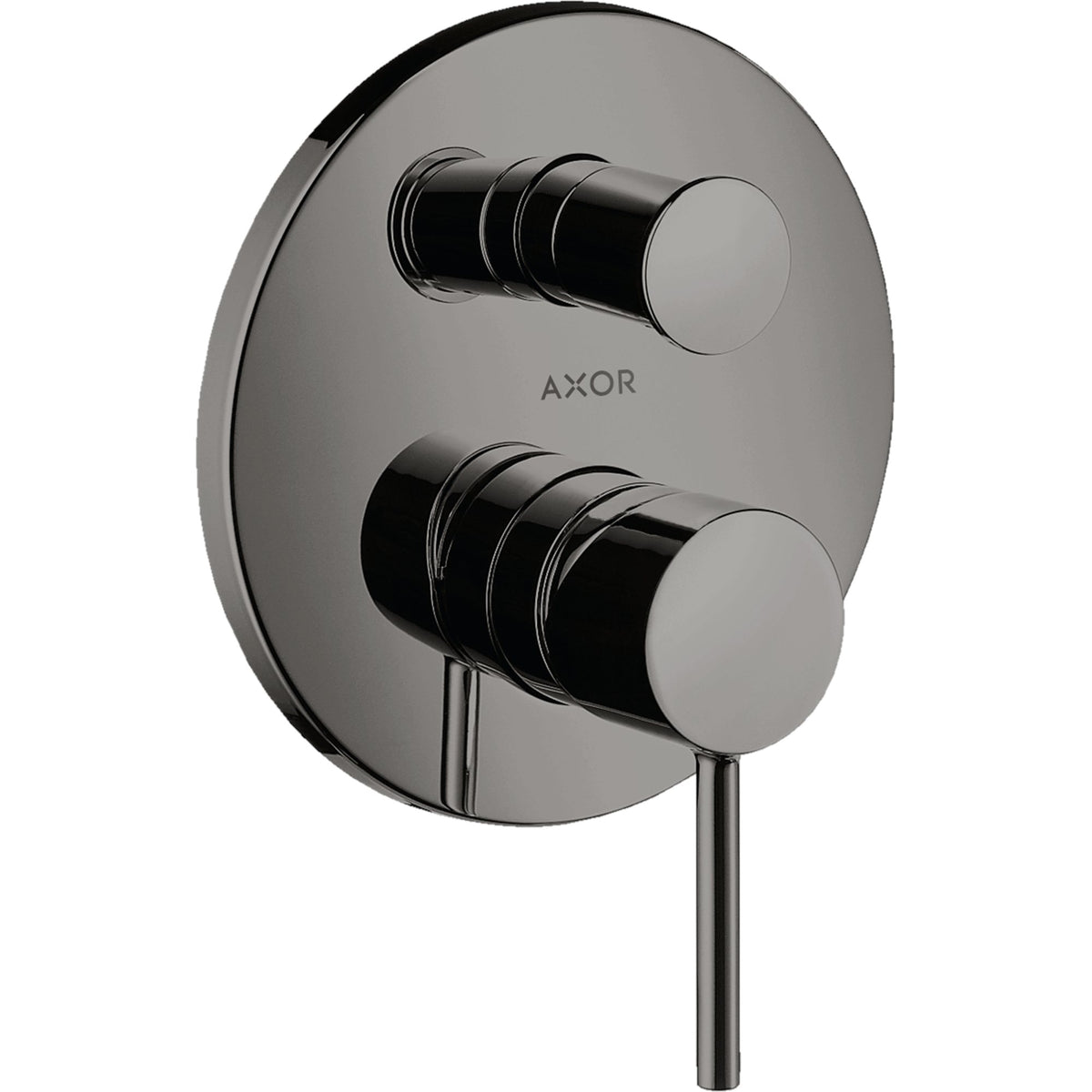 AXOR-Starck-Single-lever-bath-mixer-for-concealed-installation-with-pin-handle-and-integrated-security-combination-according-to-EN1717-Polished-Black-Chrome-10418330
