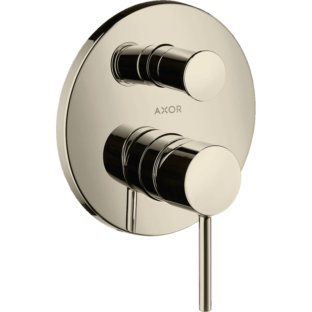 AXOR-Starck-Single-lever-bath-mixer-for-concealed-installation-with-pin-handle-and-integrated-security-combination-according-to-EN1717-Polished-Nickel-10418830