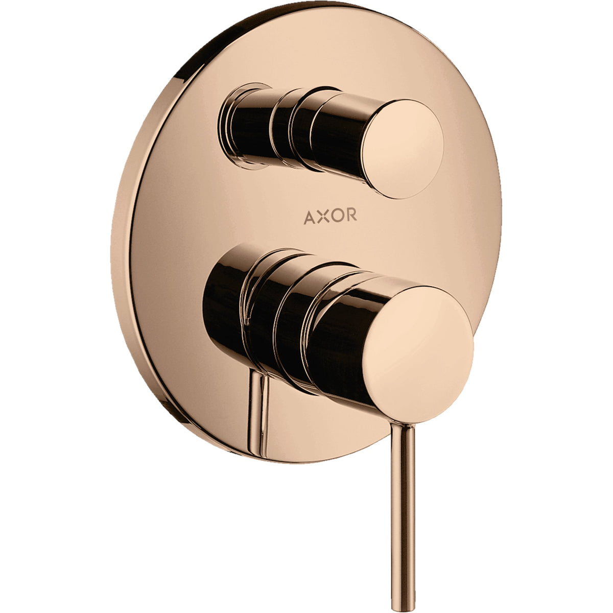 AXOR-Starck-Single-lever-bath-mixer-for-concealed-installation-with-pin-handle-and-integrated-security-combination-according-to-EN1717-Polished-Red-Gold-10418300
