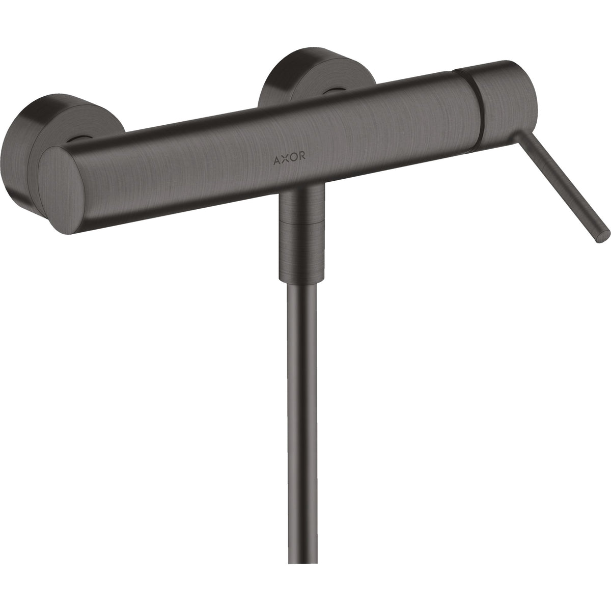 AXOR-Starck-Single-lever-shower-mixer-for-exposed-installation-with-pin-handle-Brushed-Black-Chrome-10611340