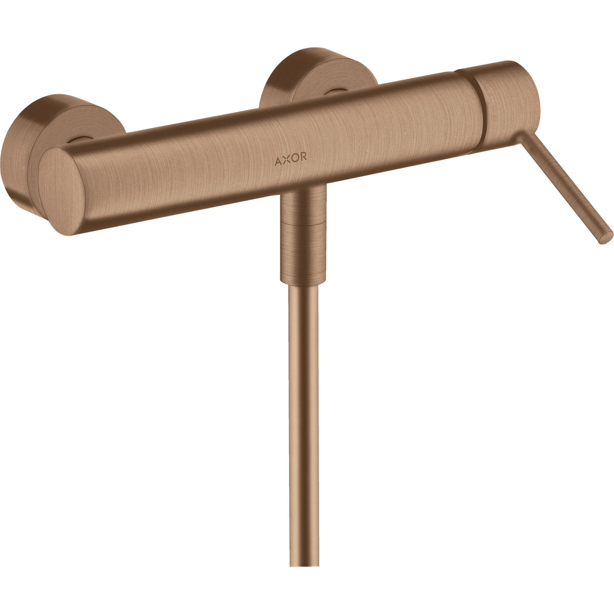 AXOR-Starck-Single-lever-shower-mixer-for-exposed-installation-with-pin-handle-Brushed-Red-Gold-10611310