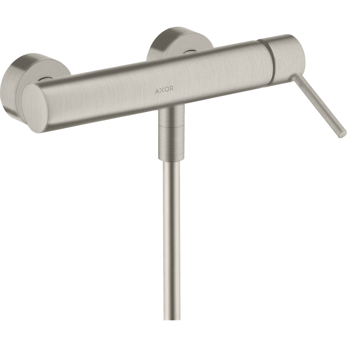 AXOR-Starck-Single-lever-shower-mixer-for-exposed-installation-with-pin-handle-Stainless-Steel-Optic-10611800