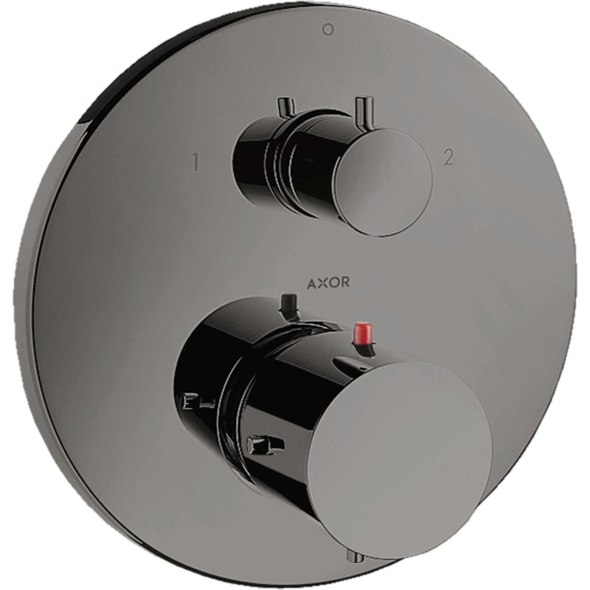 AXOR-Starck-Thermostat-for-concealed-installation-with-shut-off-diverter-valve-Polished-Black-Chrome-10720330