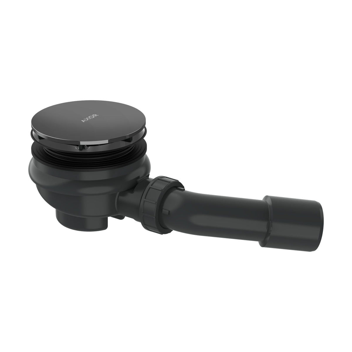 AXOR-Staro-Complete-set-waste-set-for-shower-tray-Polished-Black-Chrome-42542330