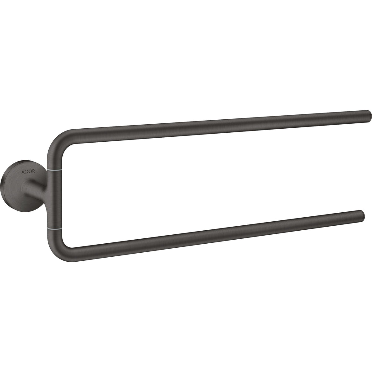 AXOR-Universal-Circular-Towel-holder-twin-handle-Brushed-Black-Chrome-42822340