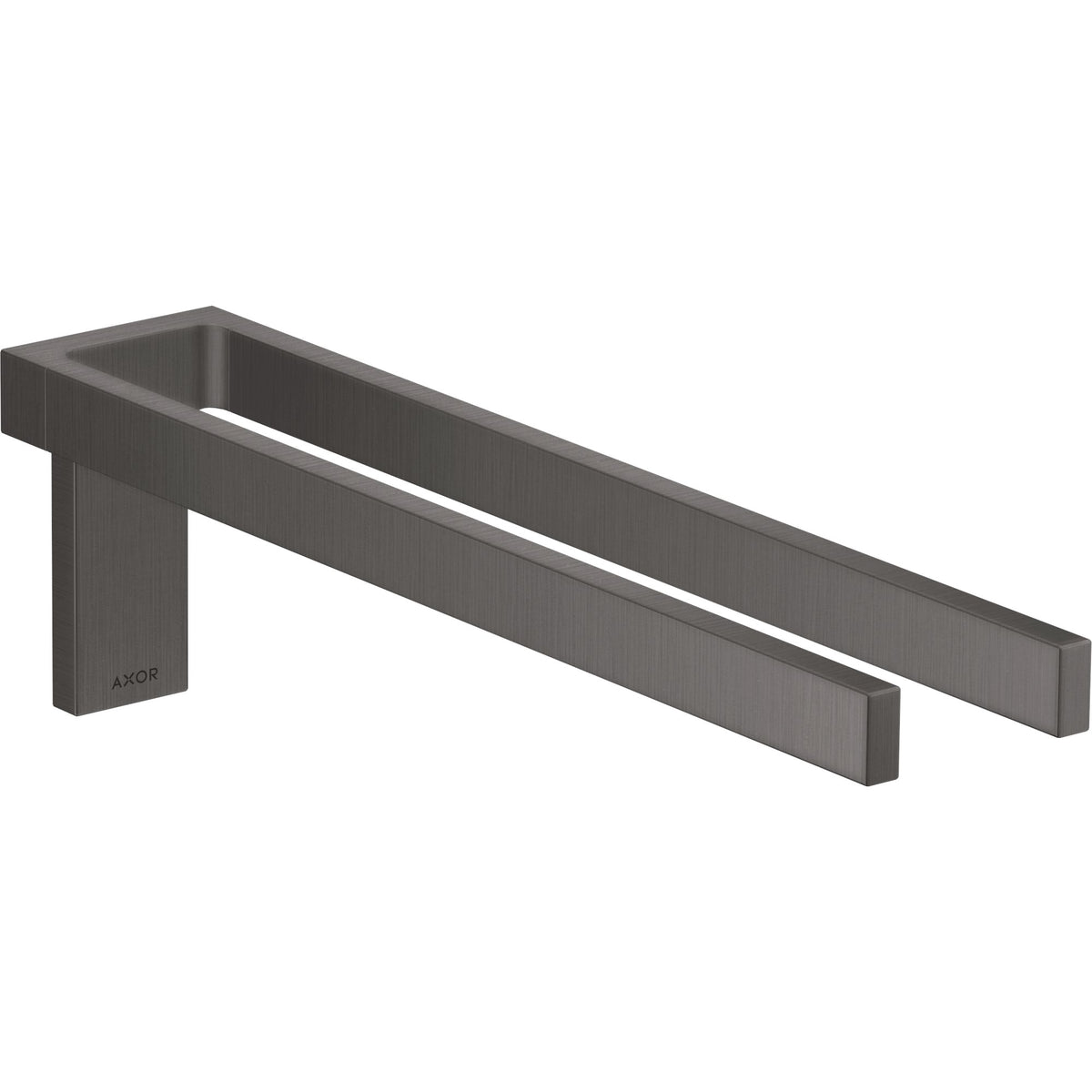 AXOR-Universal-Rectangular-Towel-holder-twin-handle-Brushed-Black-Chrome-42622340