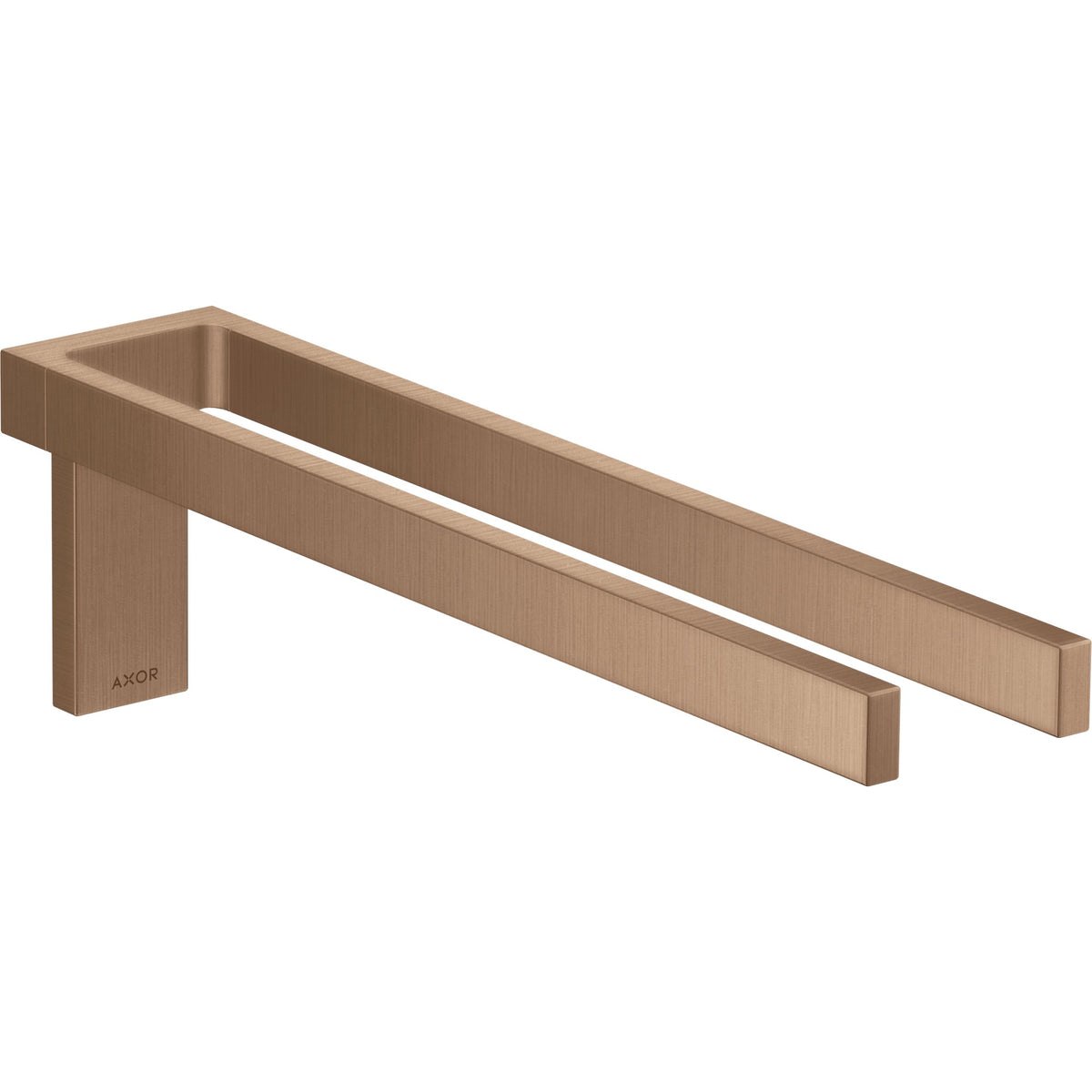 AXOR-Universal-Rectangular-Towel-holder-twin-handle-Brushed-Red-Gold-42622310