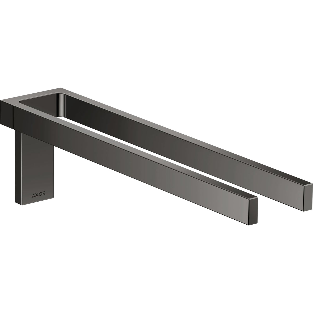 AXOR-Universal-Rectangular-Towel-holder-twin-handle-Polished-Black-Chrome-42622330