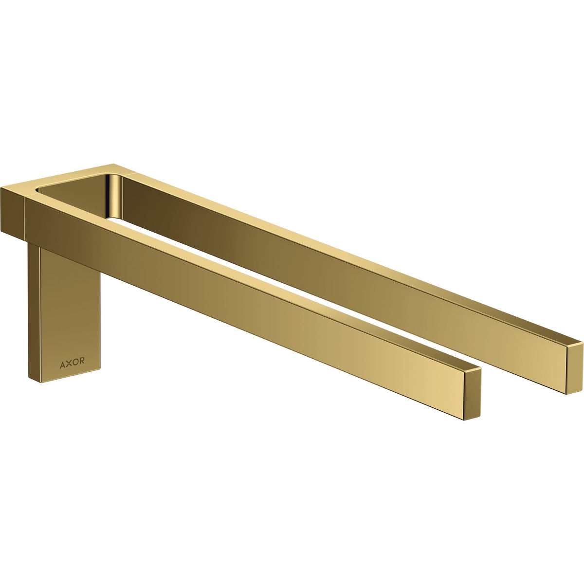 AXOR-Universal-Rectangular-Towel-holder-twin-handle-Polished-Gold-Optic-42622990