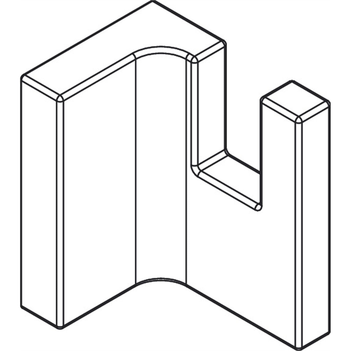 AXOR-Universal-Rectangular-Towel-hook-42611-technical-03