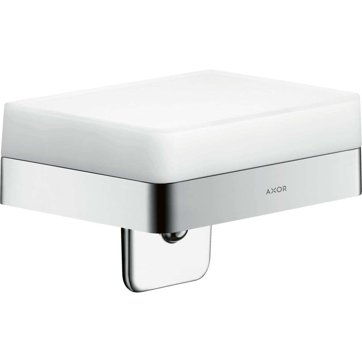 AXOR-Universal-Softsquare-Liquid-soap-dispenser-with-shelf-Chrome-42819000
