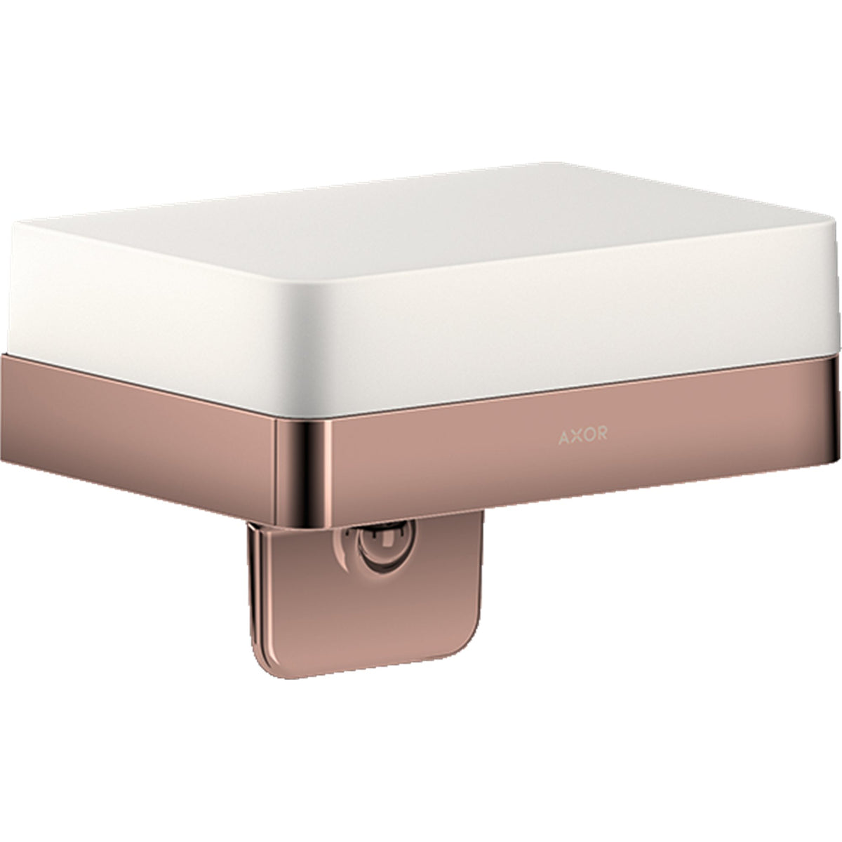 AXOR-Universal-Softsquare-Liquid-soap-dispenser-with-shelf-Polished-Red-Gold-42819300
