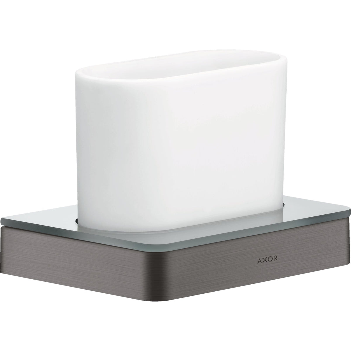AXOR-Universal-Softsquare-Toothbrush-tumbler-Brushed-Black-Chrome-42834340