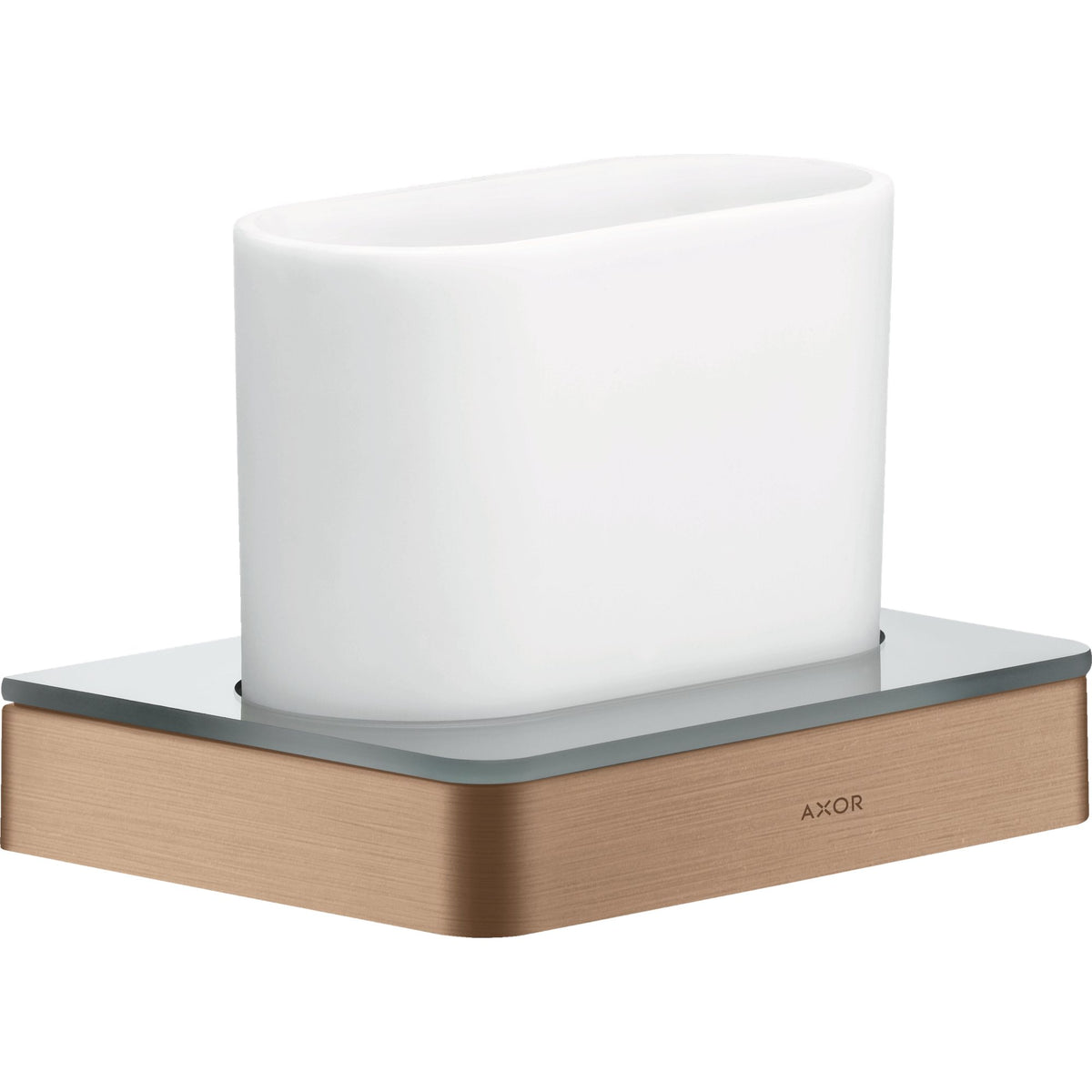 AXOR-Universal-Softsquare-Toothbrush-tumbler-Brushed-Red-Gold-42834310