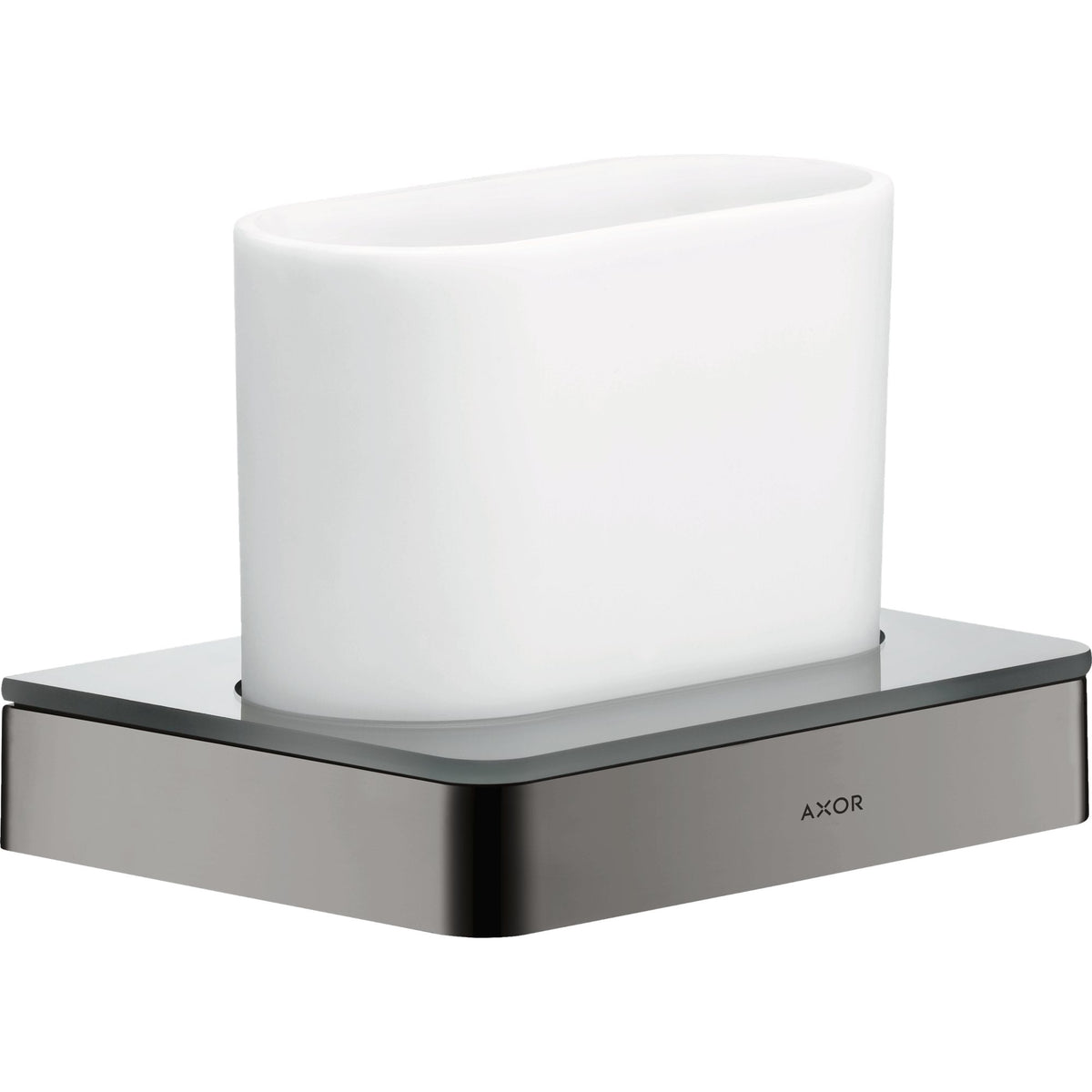 AXOR-Universal-Softsquare-Toothbrush-tumbler-Polished-Black-Chrome-42834330