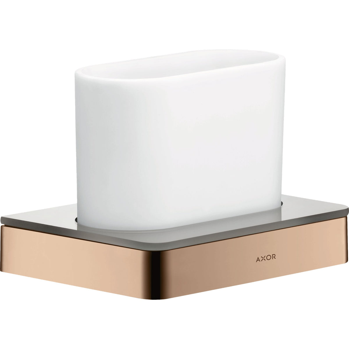 AXOR-Universal-Softsquare-Toothbrush-tumbler-Polished-Red-Gold-42834300