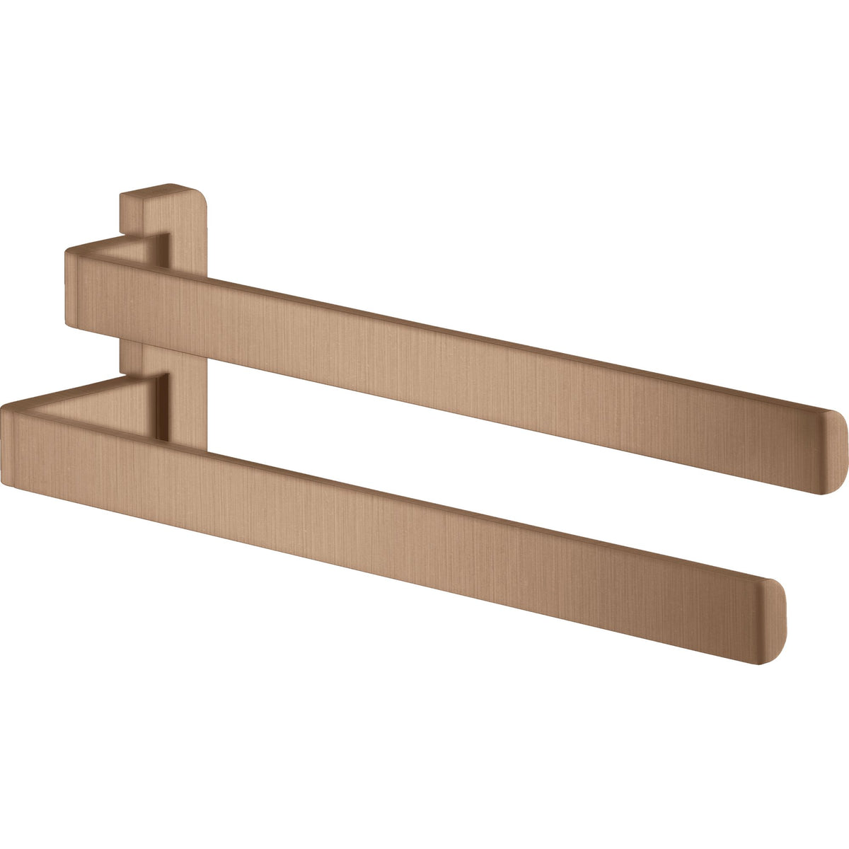 AXOR-Universal-Softsquare-Towel-holder-twin-handle-Brushed-Red-Gold-42821310