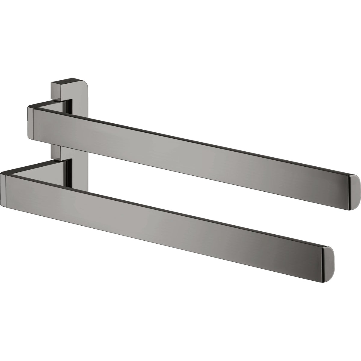 AXOR-Universal-Softsquare-Towel-holder-twin-handle-Polished-Black-Chrome-42821330
