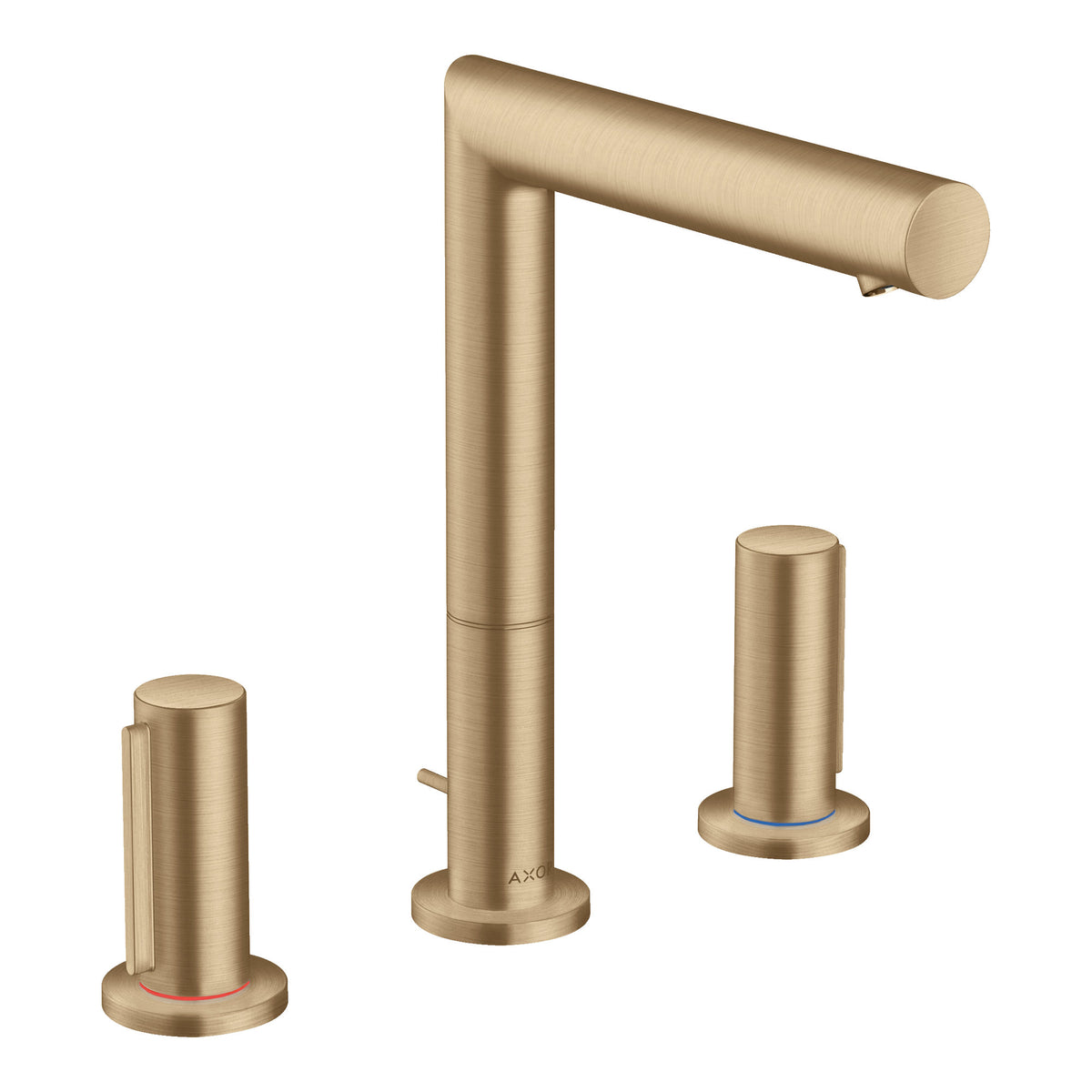 AXOR-Uno-3-hole-basin-mixer-200-with-zero-handles-and-pop-up-waste-set-Brushed-Bronze-45133140