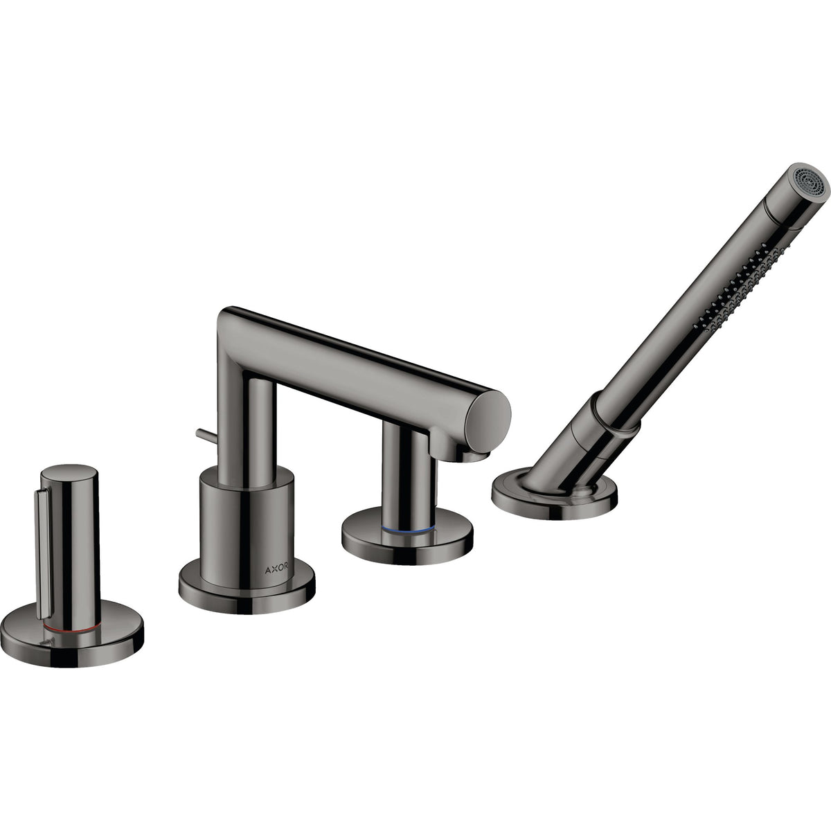 AXOR-Uno-4-hole-rim-mounted-bath-mixer-with-zero-handles-Polished-Black-Chrome-45444330